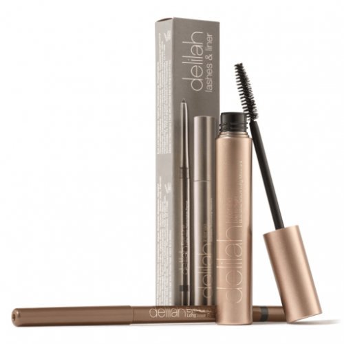 Blakstienų tušo ir akių pieštuko rinkinys Delilah Lashes & Liner Collection