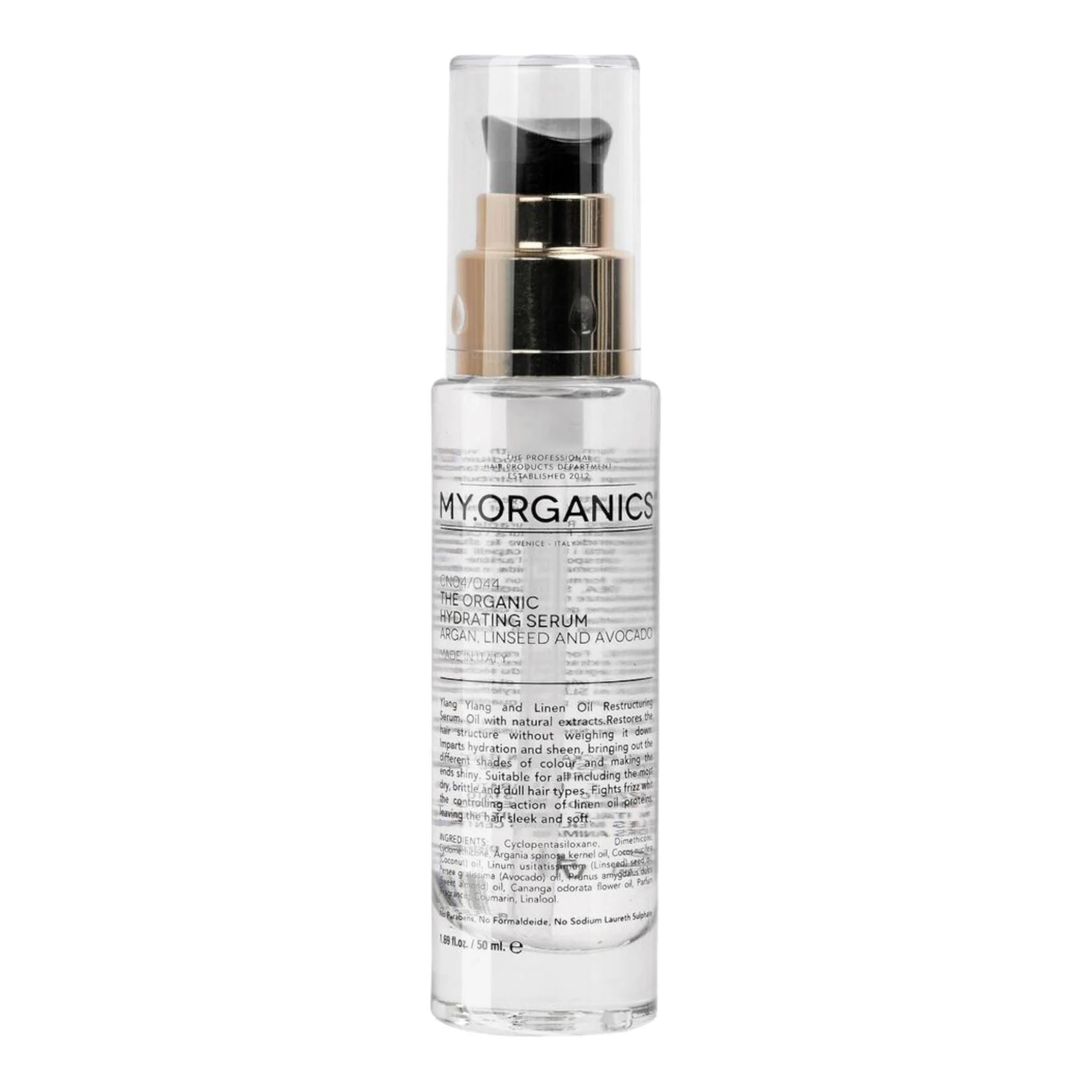 Drėkinamasis plaukų serumas su arganų aliejumi MY.ORGANICS